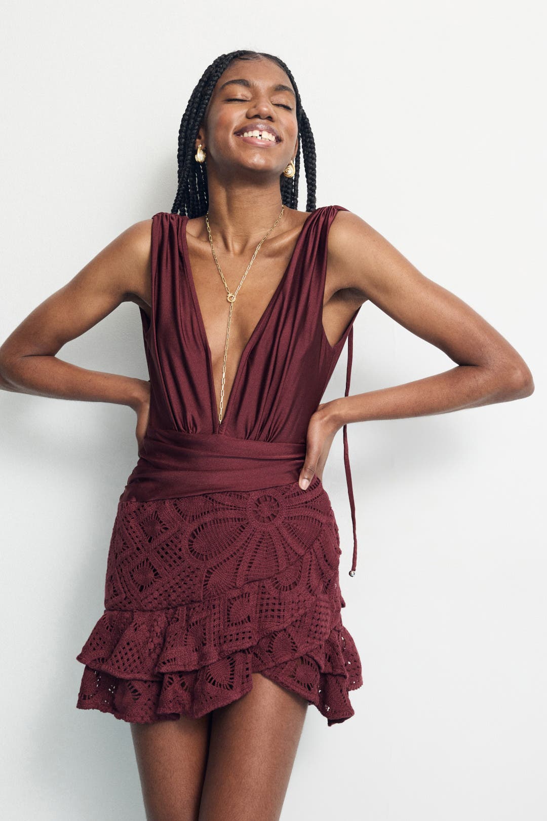 Camila Coelho Crochet Mini Dress by PatBO | Rent the Runway