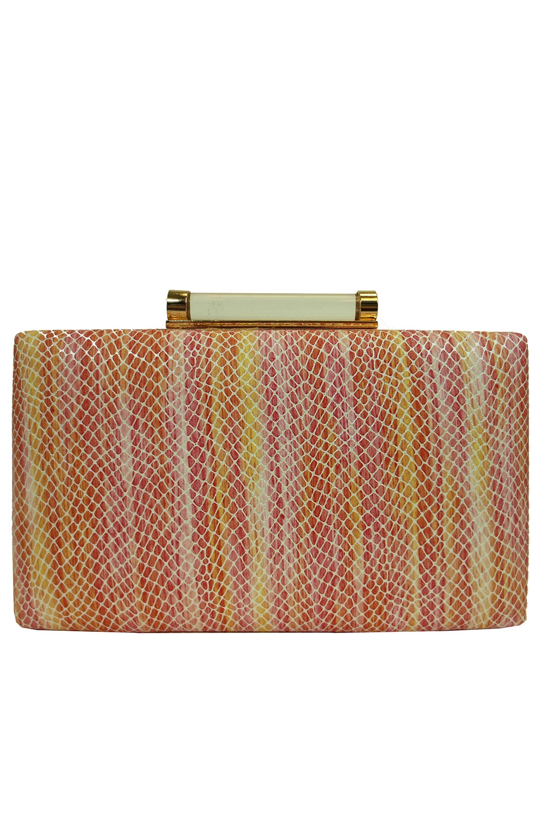 Pink Snake Minaudiere by Sondra Roberts