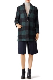Green Buffalo Plaid Coat by BB Dakota