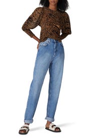 Tiger Print Blouse by GANNI