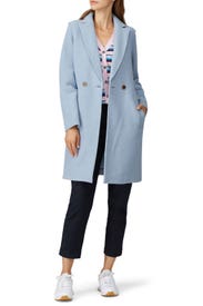 Mountain Blue Daphne Topcoat by J.Crew