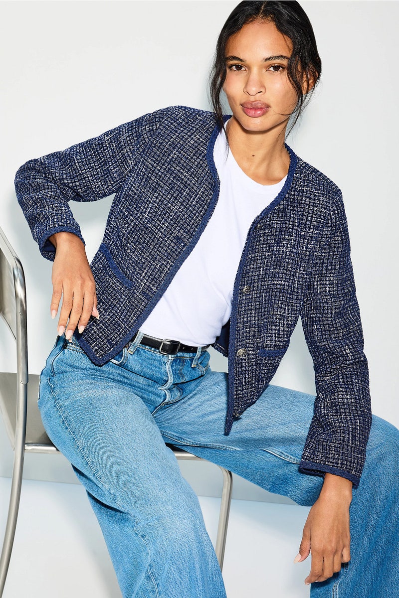Patch Pocket Tweed Jacket by Laundry by Shelli Segal - Photo 0