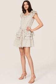 Pink Ditsy Ruffle Dress by Marissa Webb x RTR