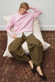 Edith Garment Dyed Barrel Jeans by Rebecca Taylor