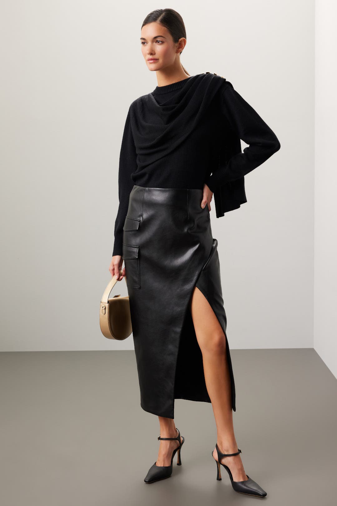 Black Puff Sleeve Sweatshirt by Adam Lippes x RTR | Rent the