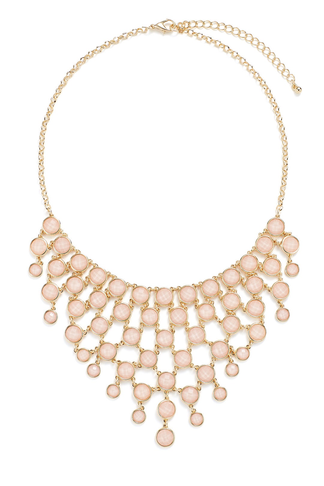 Pink Cascading Stone Necklace by Slate & Willow Accessories