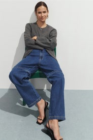 Lars Denim Convertible Zip Jeans by Tibi