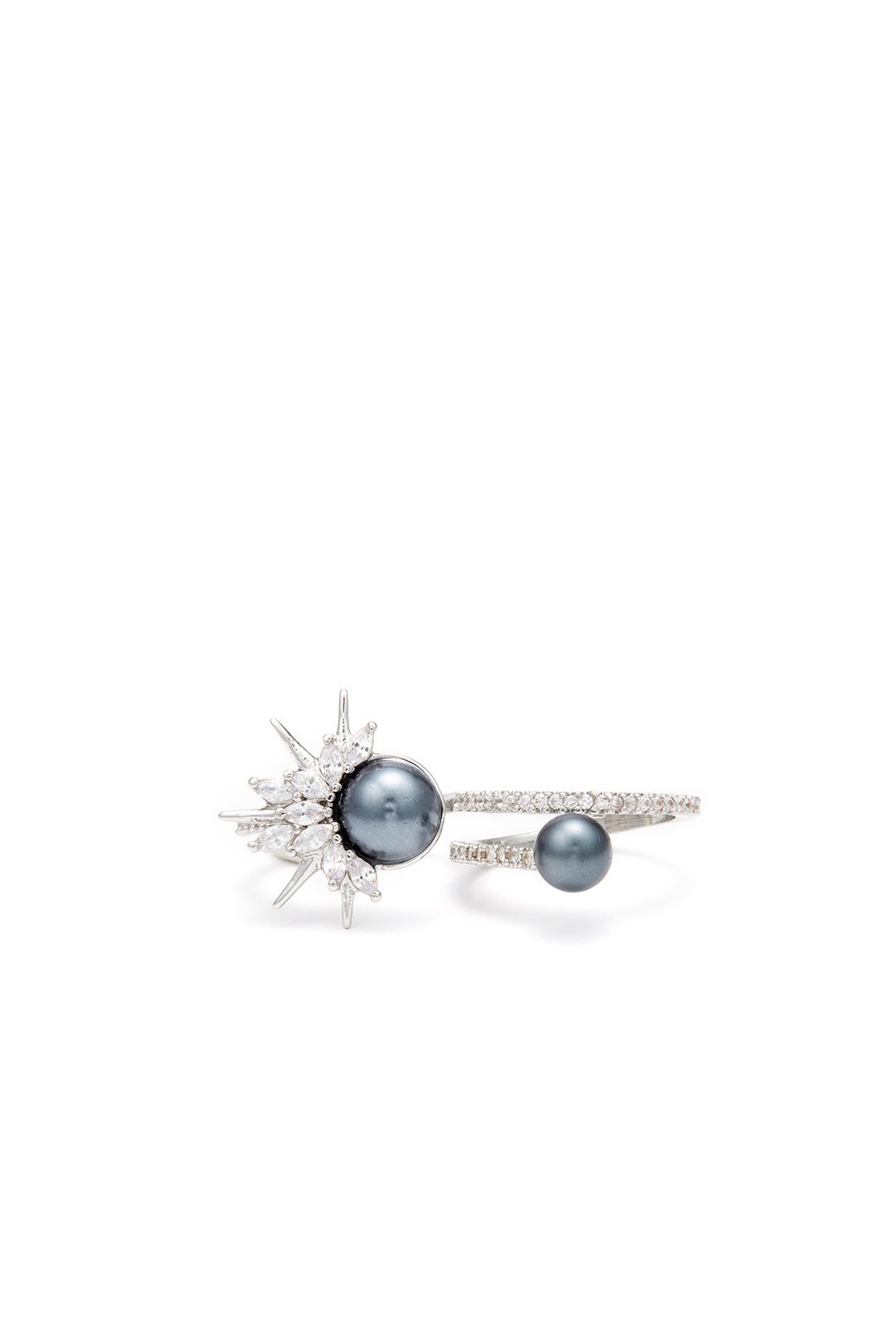 Grey Pearl Spike Ring  by Danielle Nicole 0