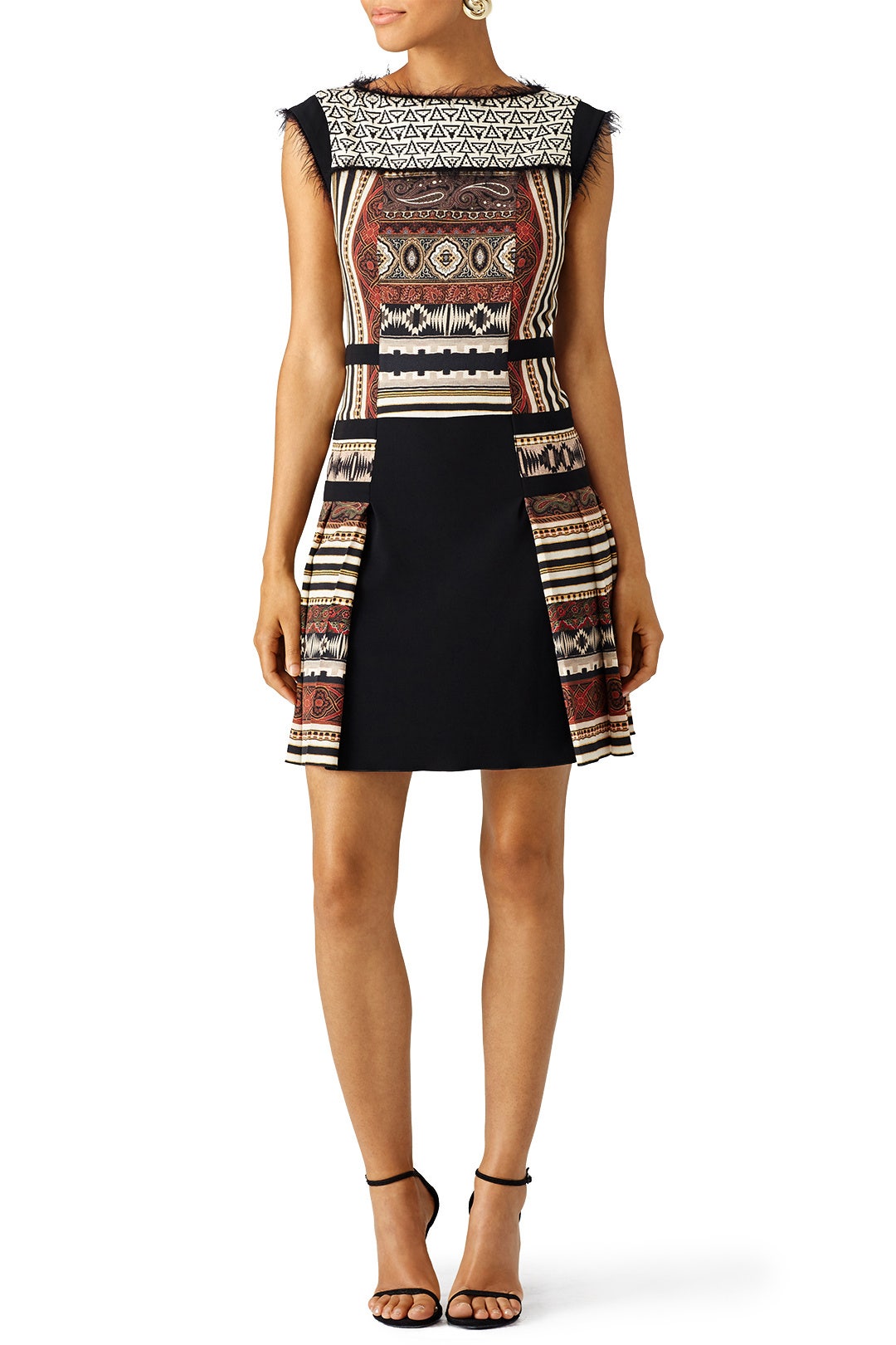 Ivory Aztec Fringe Dress  by ETRO 0