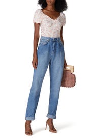 Mesh Milkmaid Top by Louna