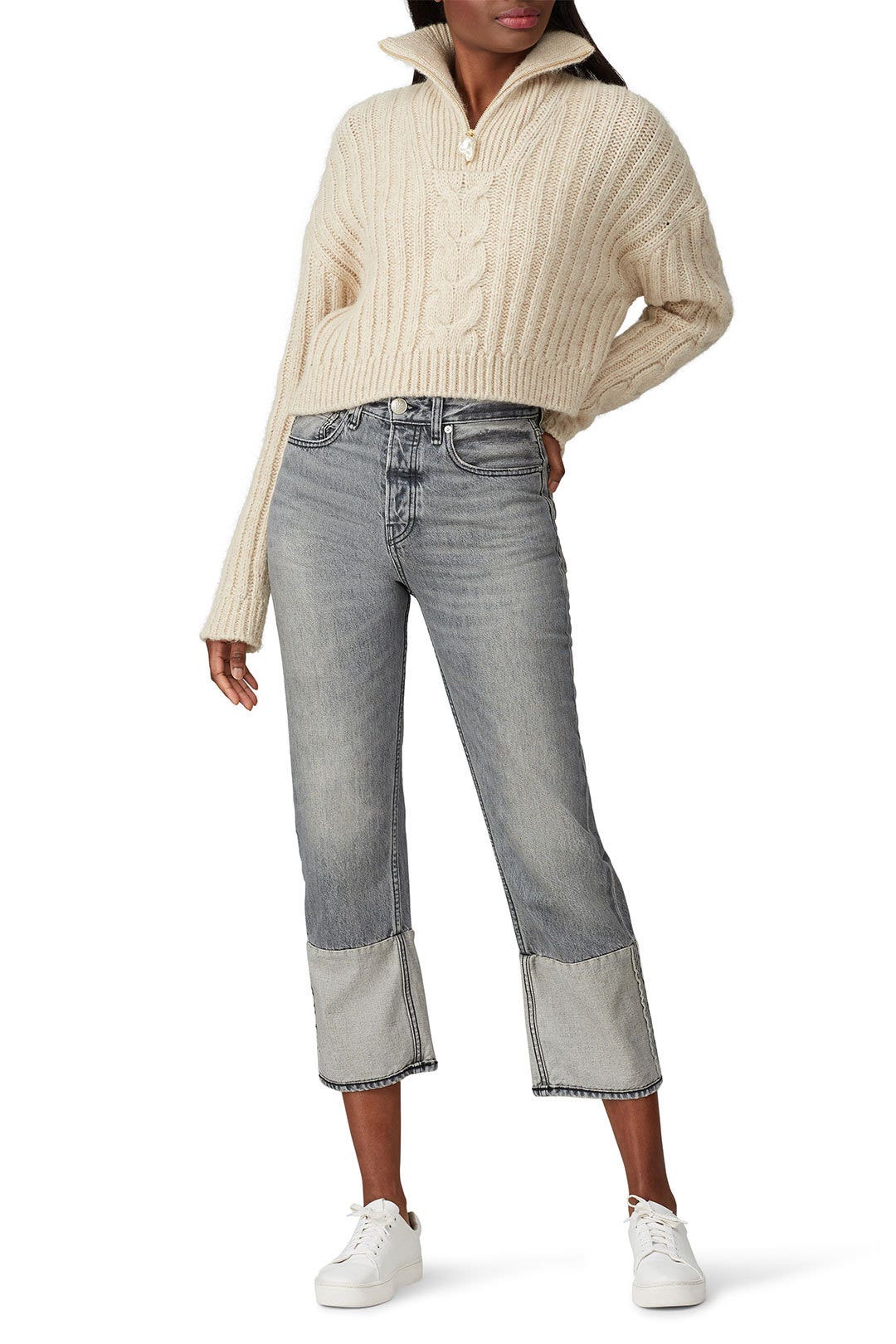 Rigid Maya High Rise Ankle Straight Jeans by rag & bone JEAN 0