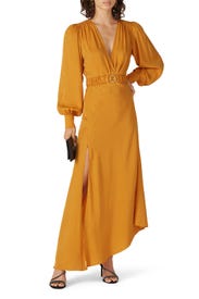 Yellow Estelle Dress by Ronny Kobo