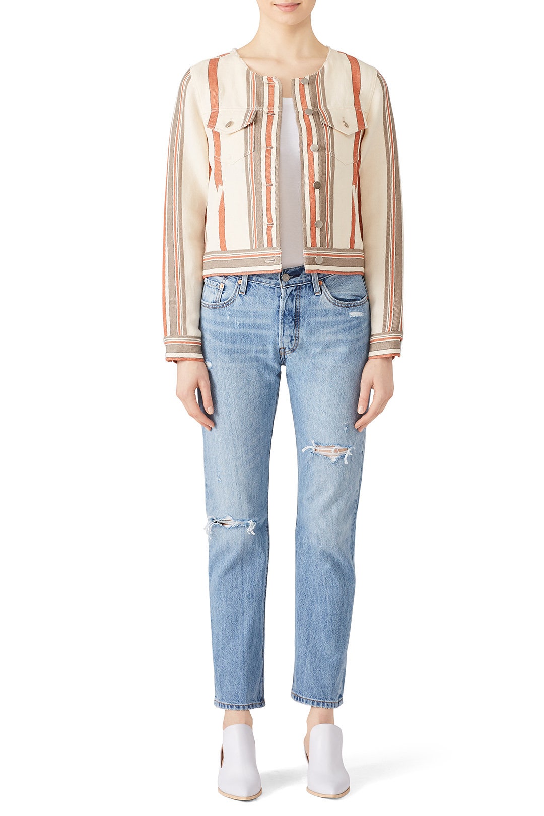 Striped Charlie Jacket by Rebecca Minkoff 0