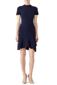 Navy Pine Dress by Shoshanna
