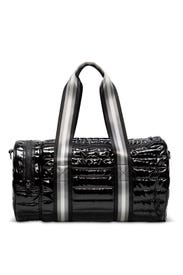 Black Patent Duffle Bag by Think Royln