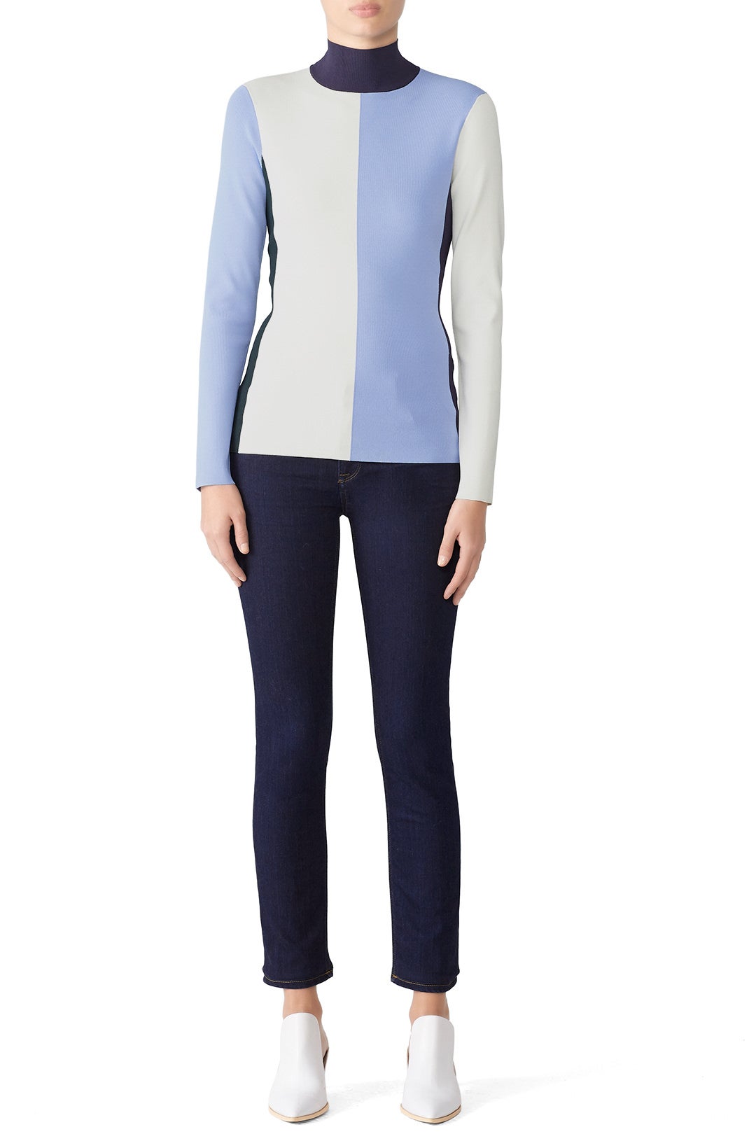 Vertical Block Turtleneck by Tory Sport 0