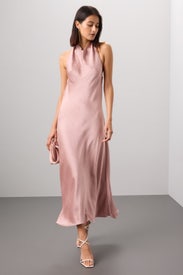 Halter Cowl Neck Dress by VINCE.