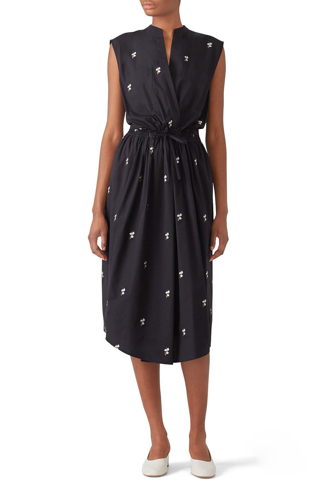 Micro Floral Utility Dress by VINCE. 0