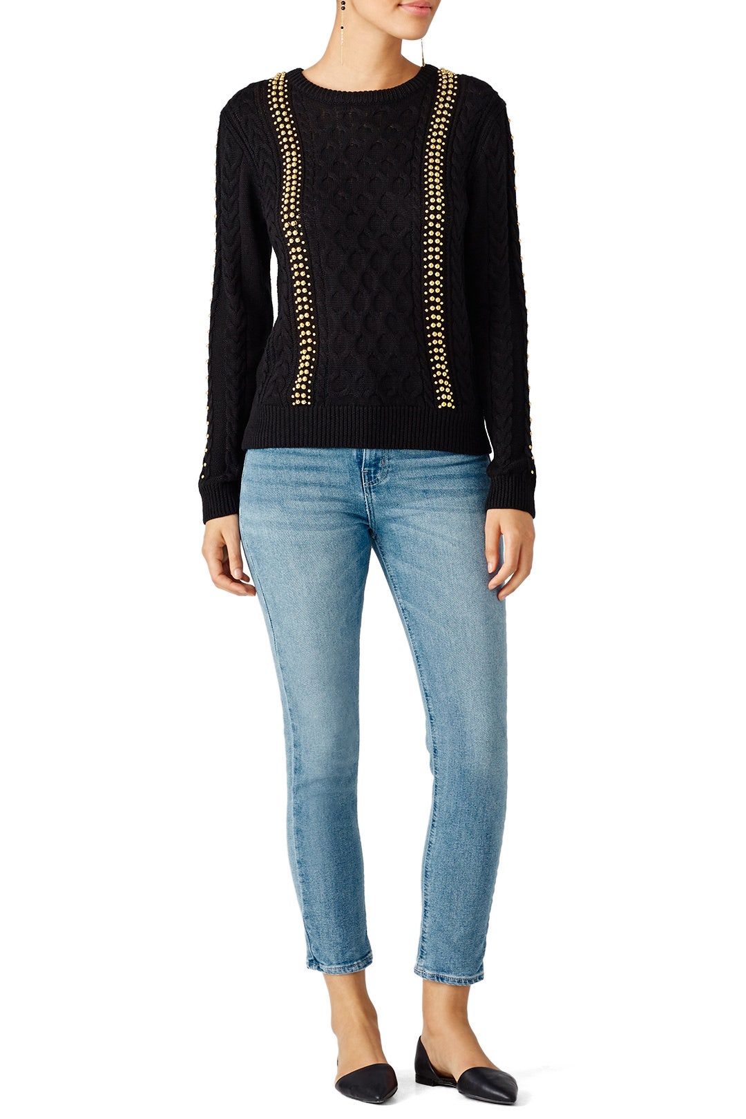 Black Woven Sweater by Endless Rose 0
