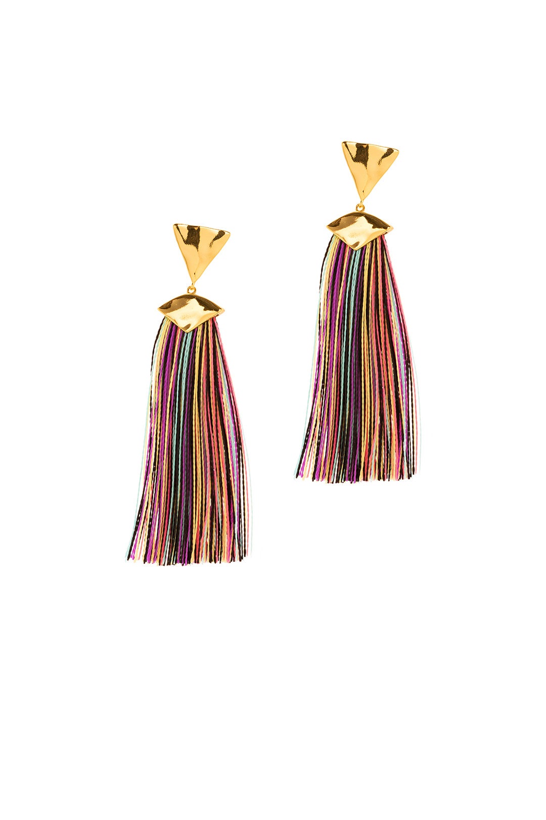 Havana Triangle Tassel Earrings by Gorjana Accessories 1