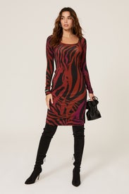 Zebra Stripes Dress by Koché