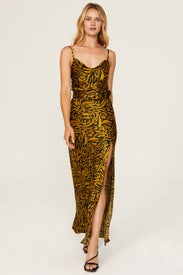 Leopard Belted Gown by Nicholas