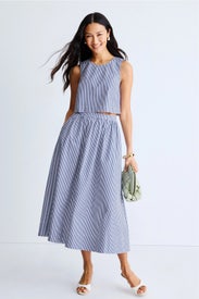 Pinstripe Midi Skirt by Peter Som x RTR