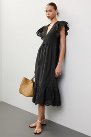 Clementine Eyelet Midi Dress by Rails