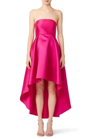 Fuchsia Peek Around Gown by Slate & Willow
