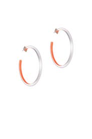 Silver Large Skinny Hoops by Alexis Bittar