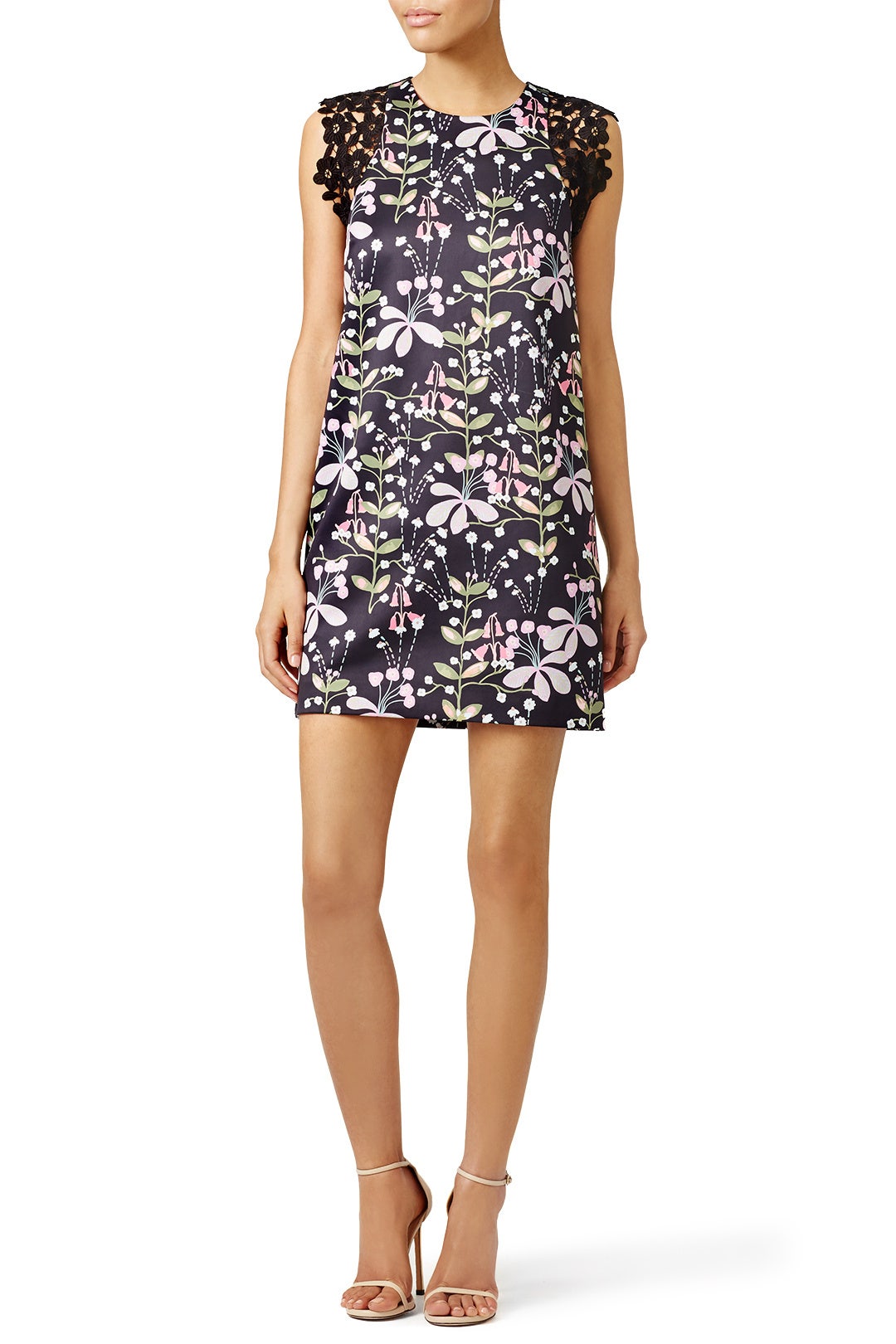 Dark Floral Garden Shift by Cynthia Rowley 0