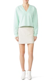 White Baddie Mini Skirt by MINKPINK