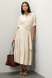 Tie Waist Linen Dress by Marissa Webb x RTR