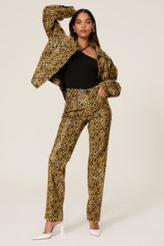 90s Icon Snake Faux Leather Pants by GOOD AMERICAN