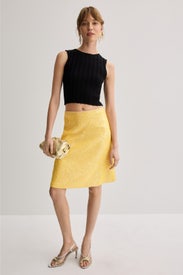 Isabelle Sequin Midi Skirt by GUIZIO
