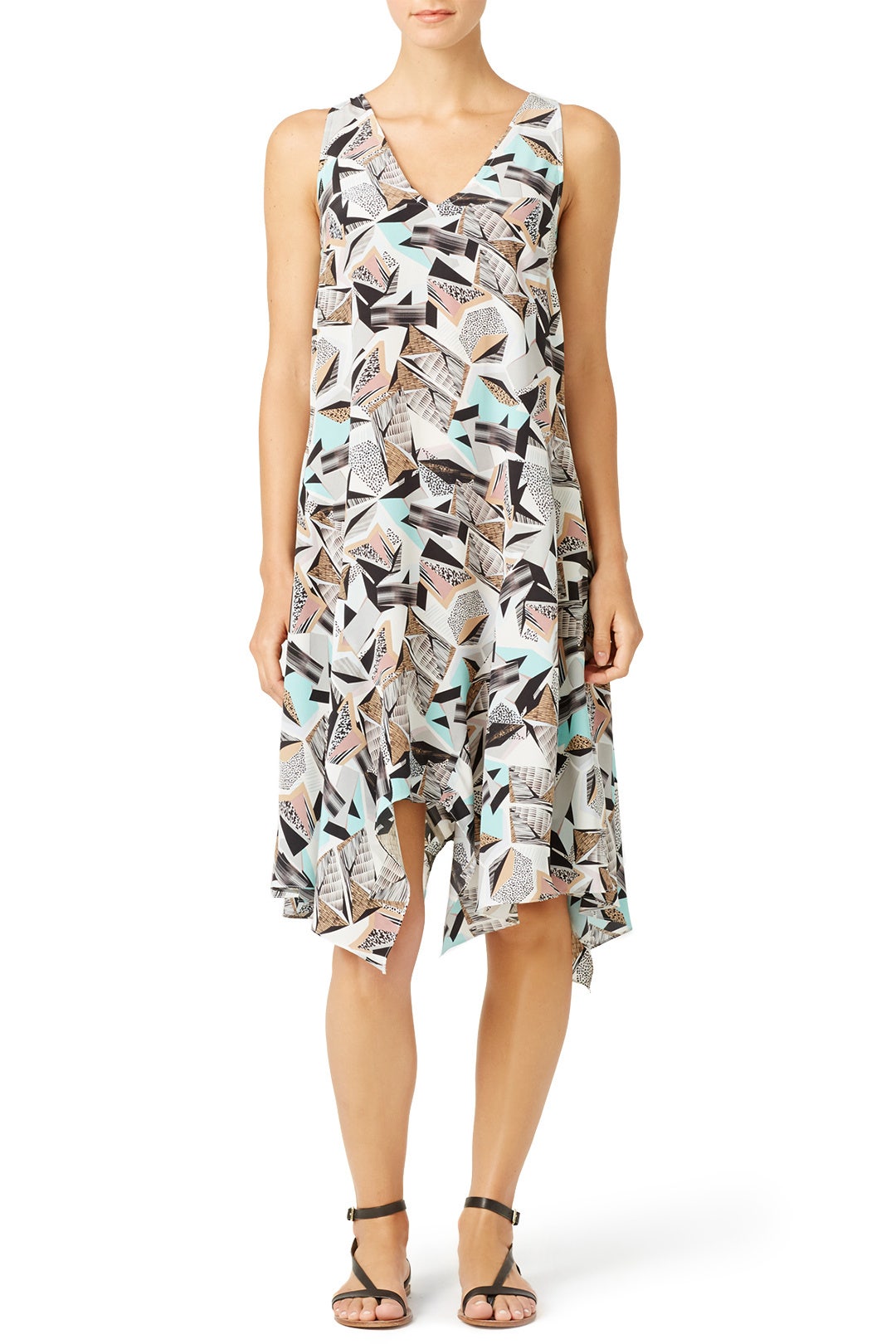 Geo Henley Dress by Hunter Bell 0
