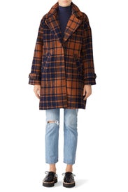 Plaid Kai Coat by HEARTLOOM
