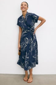 Blue Abstract Rosen Dress by Hutch