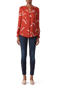 Brick Mintee Top by Joie