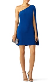 Sapphire Cape Shift Cocktail Dress by Jill Jill Stuart