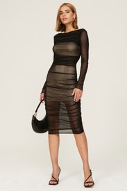 Black Mesh Dress by Louna