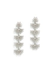 Crystal Palm Grass Earrings by Lele Sadoughi