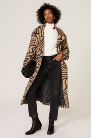 Oversize Wool Blend Coat by Scotch & Soda