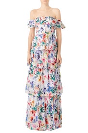 Floral Venezia Gown by Amanda Uprichard