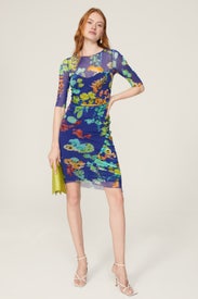 Floral Mesh Dress by Fuzzi