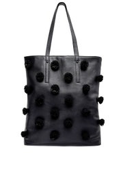 Black Pom Pom Cruise Tote by Loeffler Randall