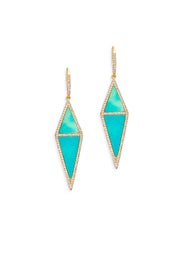 Double Diamond Earrings by Melanie Auld