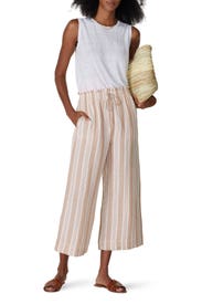 Striped Smocked Huston Pants by Madewell