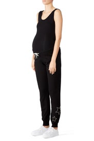 Star Studded Maternity Sweatpants by MONROW