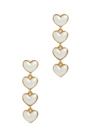 Sweetheart Pearl Earrings by Oscar de la Renta